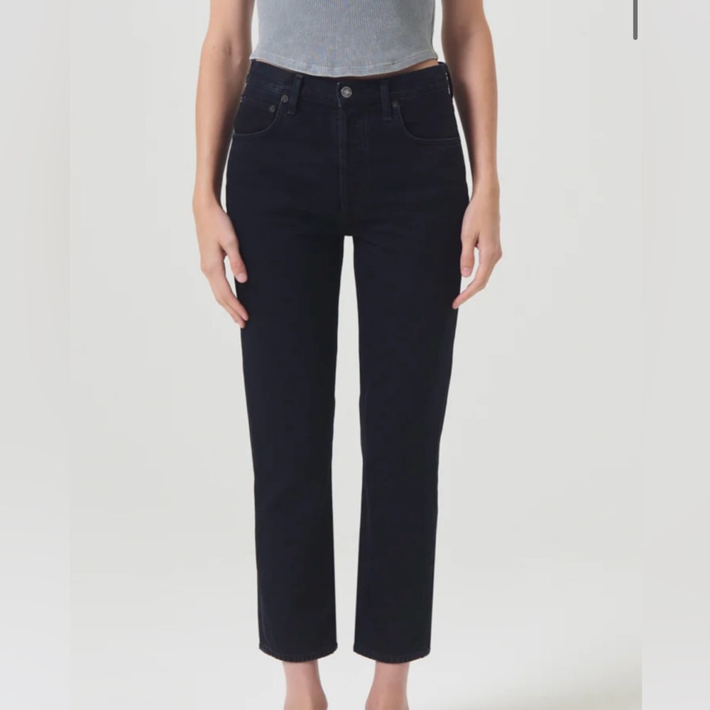 Agolde high rise black jeans size 26 straight leg